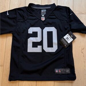 Nike Black and Gray NFL Jersey with Number 20